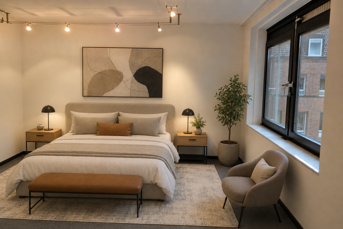 Helles Schlafzimmer