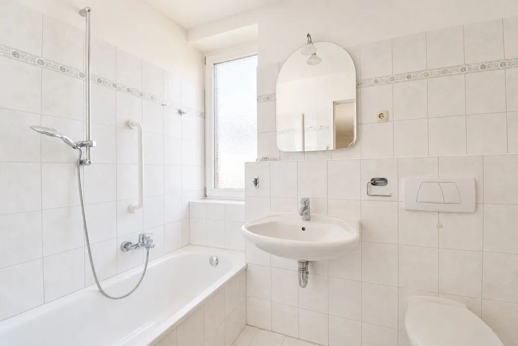 Gepflegtes Wannenbad
