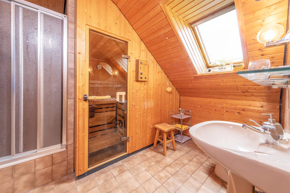 Sauna im Dachgeschoss