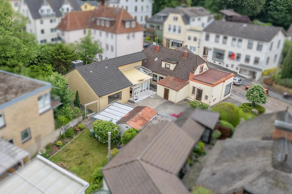 Rückansicht mit Garten
