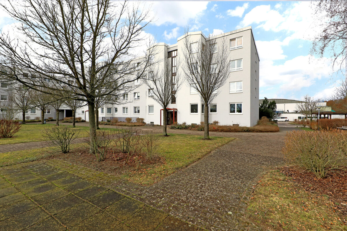 Schön angelegter Innenhof