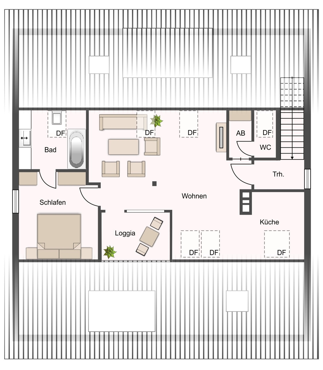 Dachgeschosswohnung